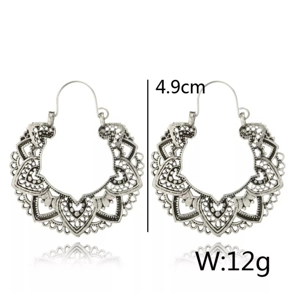 *NEW Sterling Silver Elegant Hoop Earrings - Picture 4 of 4